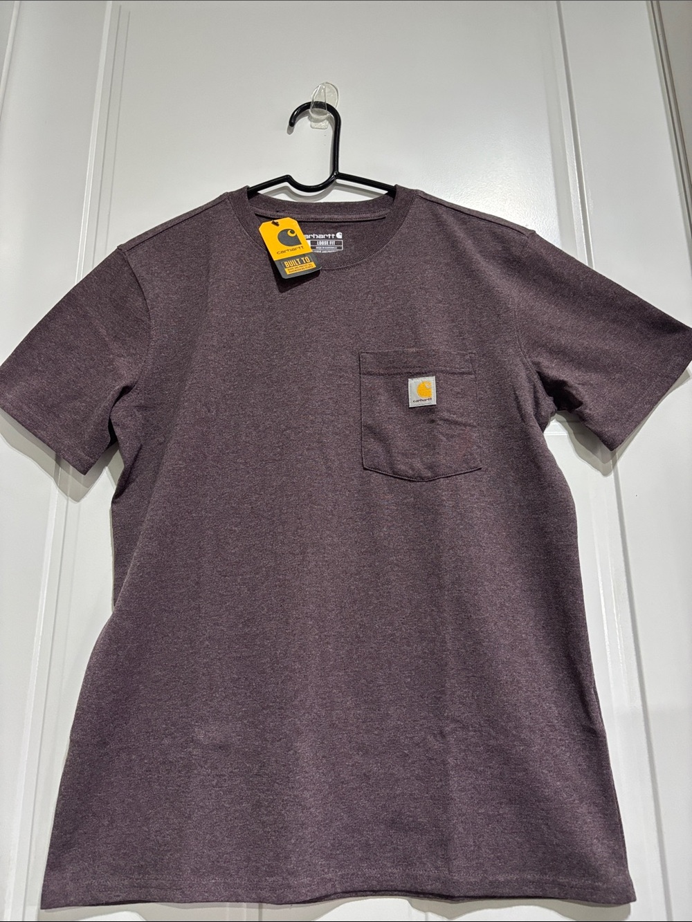 Carhartt Loose Fit heavyweight,patch pocket logo,side seam,crew,tagless neck